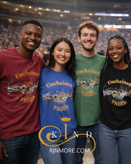 Unchained & Freed - 1kind by Rj - Garment-dyed t-shirt