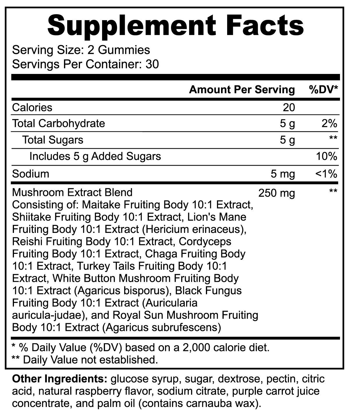 Aj's Mushroom Extract Complex