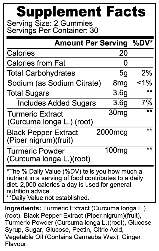 Aj's Turmeric Gummies