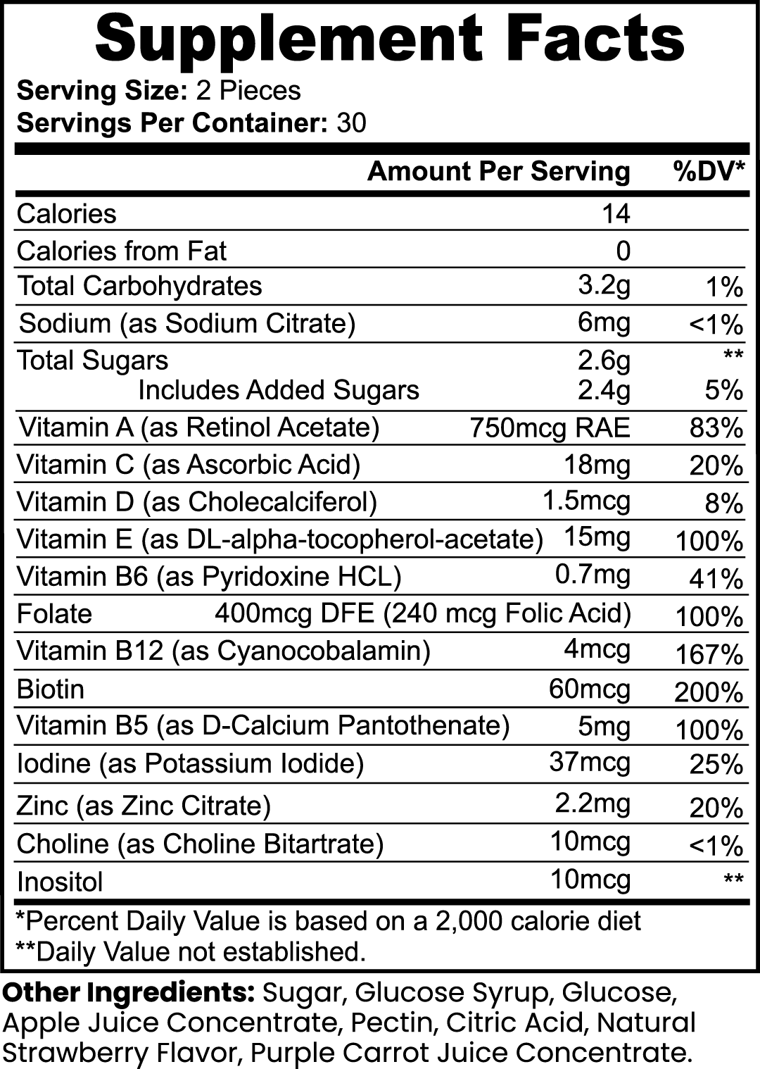 Aj's Multivitamin Gummies (Adult)