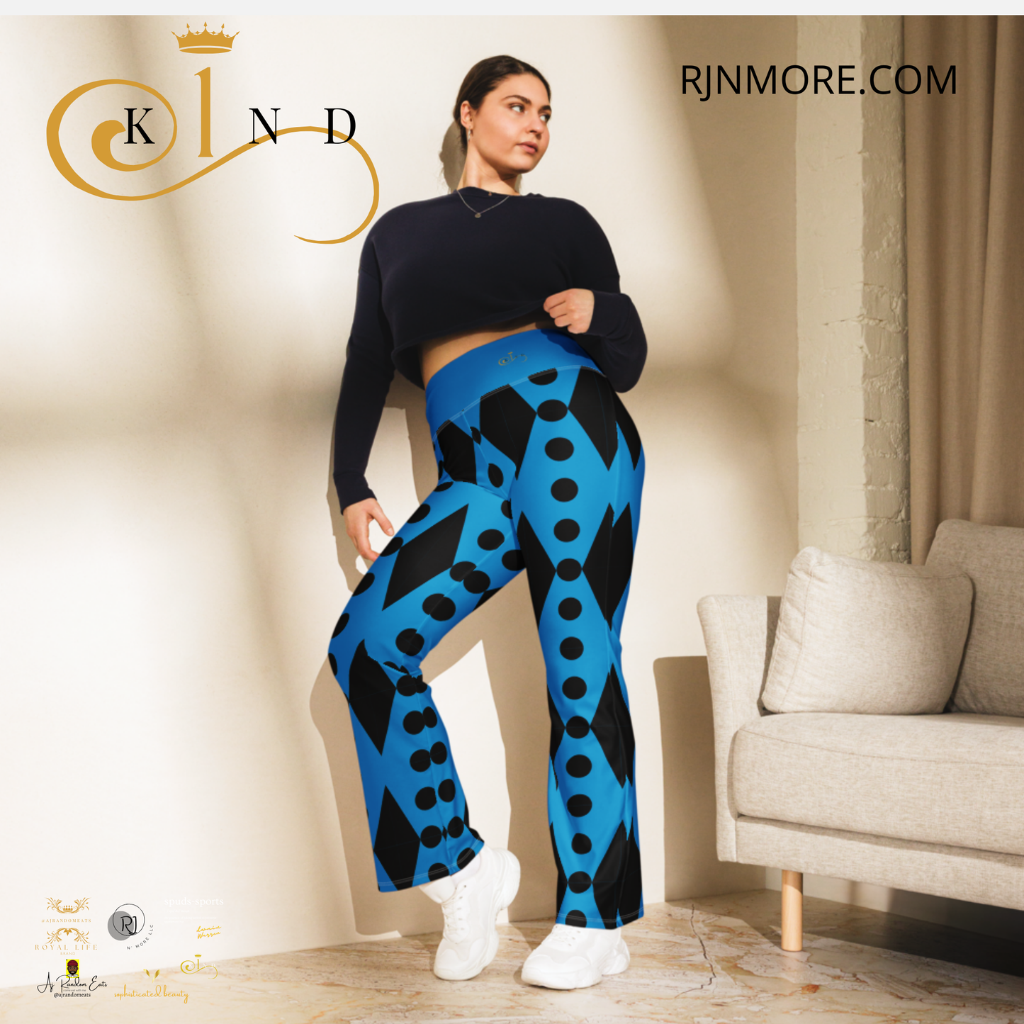 Flare leggings - Blue - 1kind by Rj