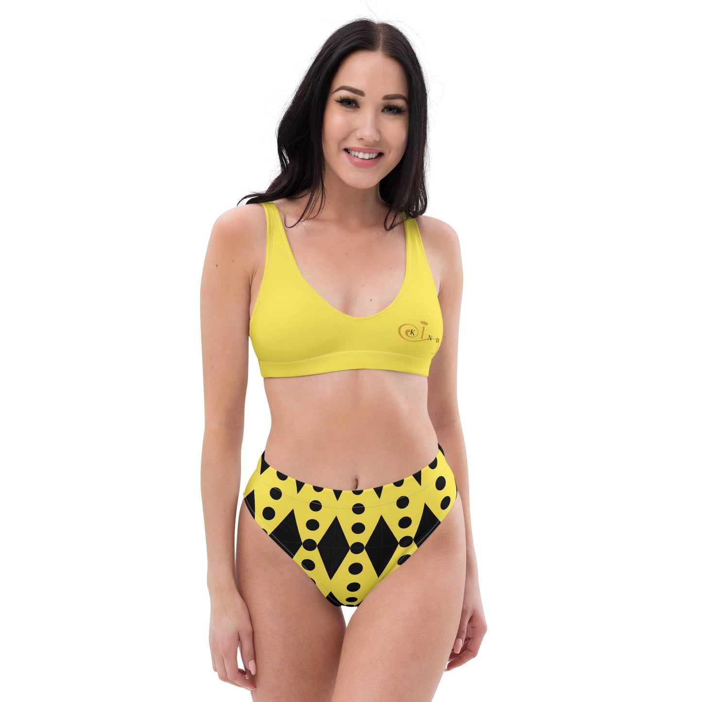 High-waisted bikini - Yellow - 1kind by Rj