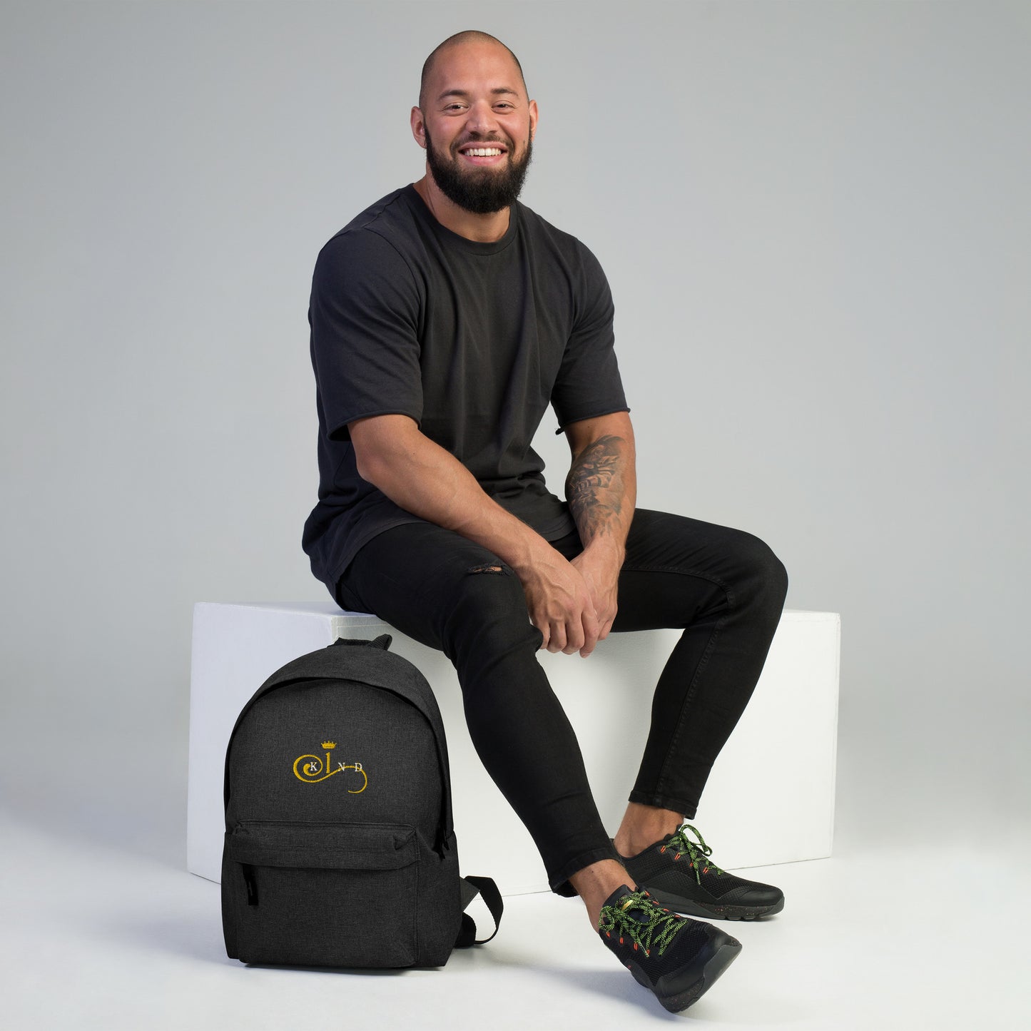 1kind by Rj Embroidered Backpack