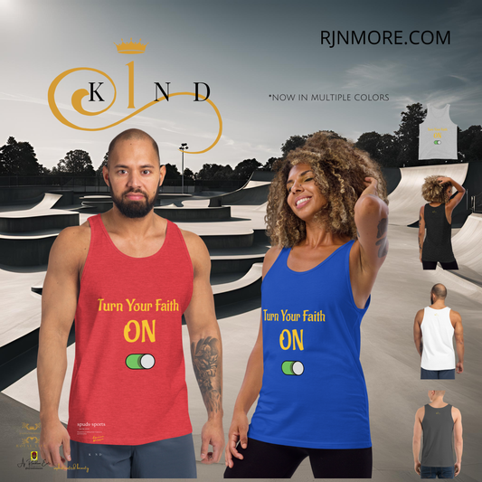Turn Your Faith On Tank Top - 1kind by Rj