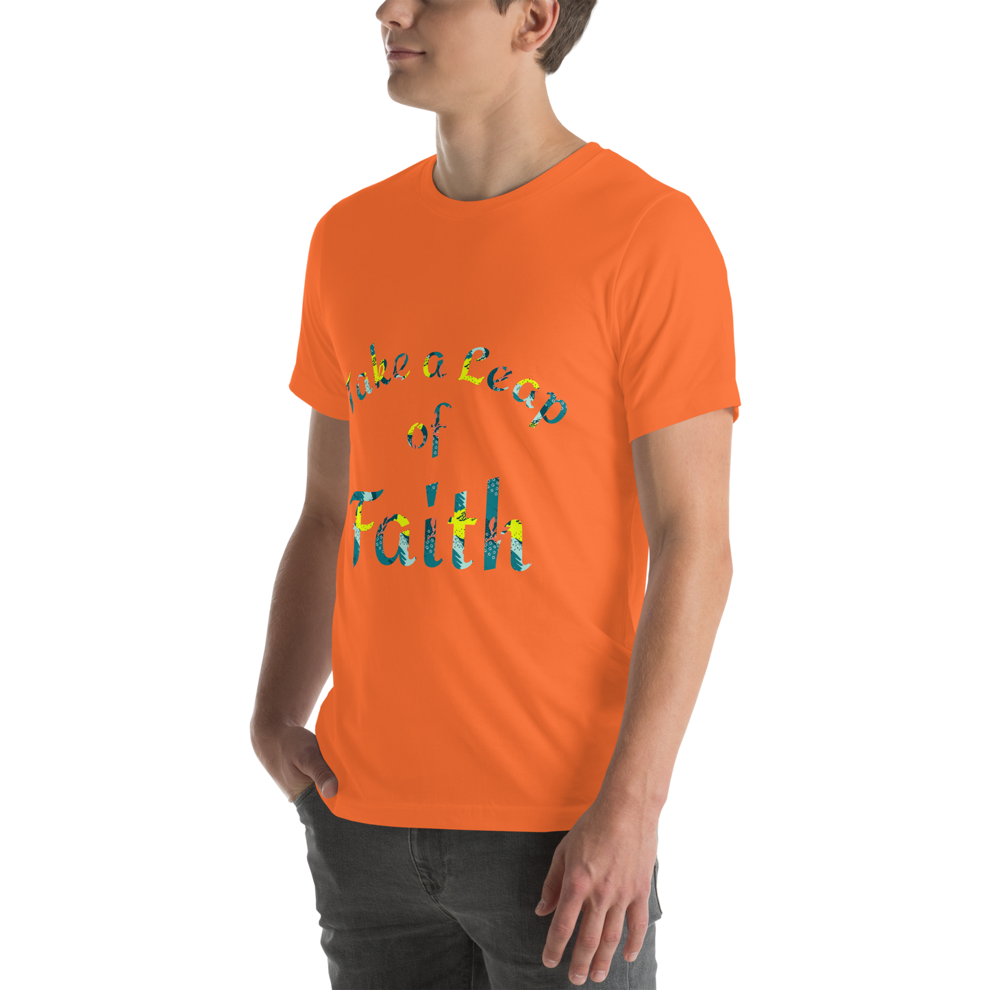 Take a Leap Unisex T-shirt - 1kind by Rj