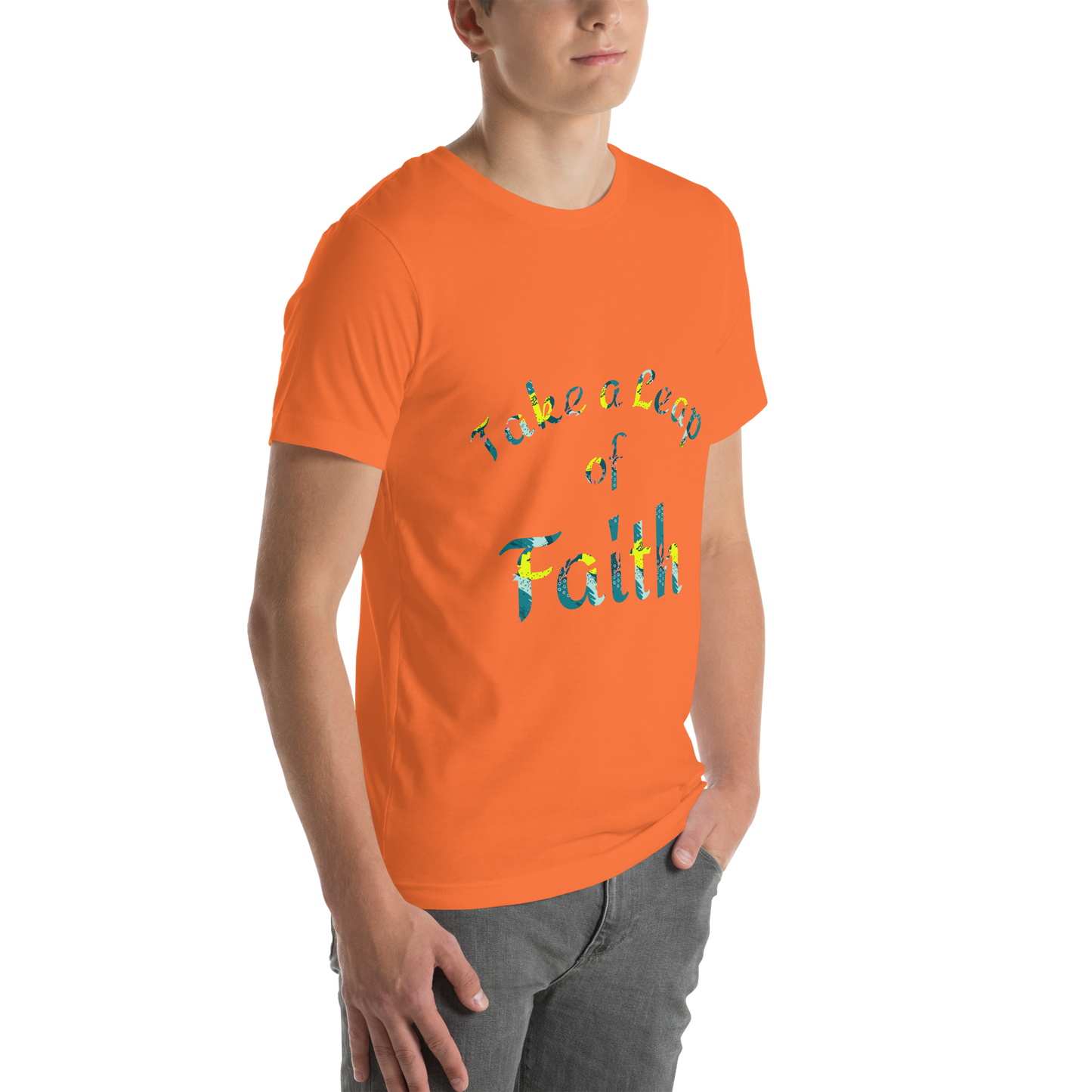 Take a Leap Unisex T-shirt - 1kind by Rj