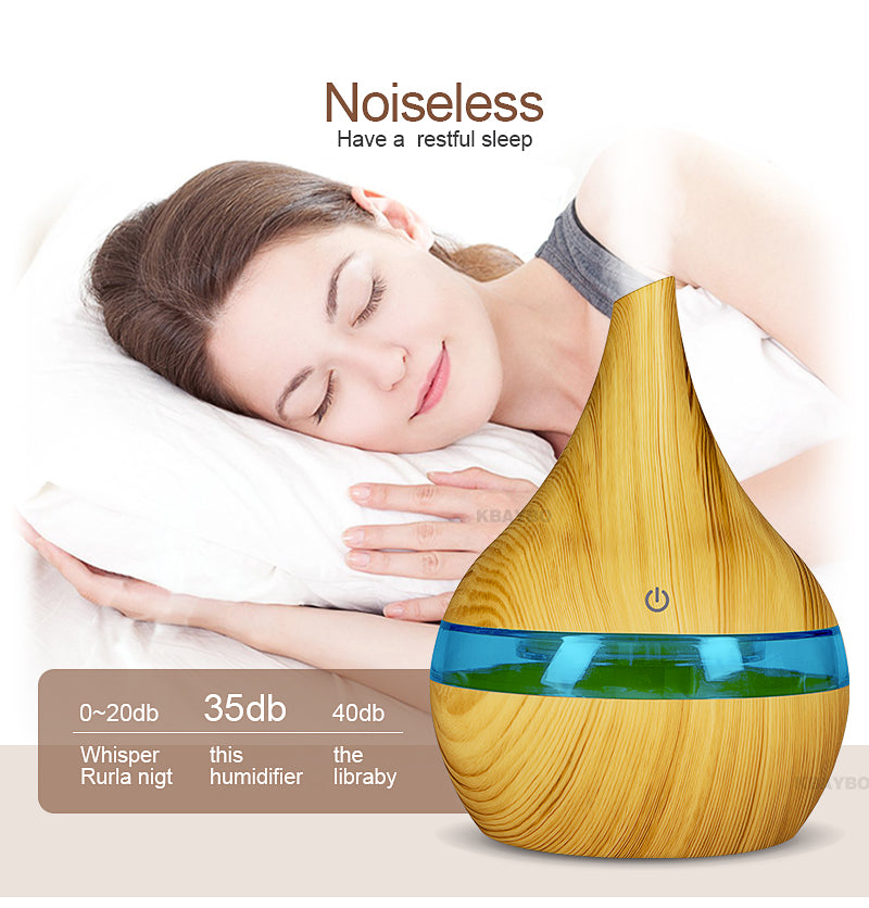 Wood Grain Ultrasonic Air Humidifier