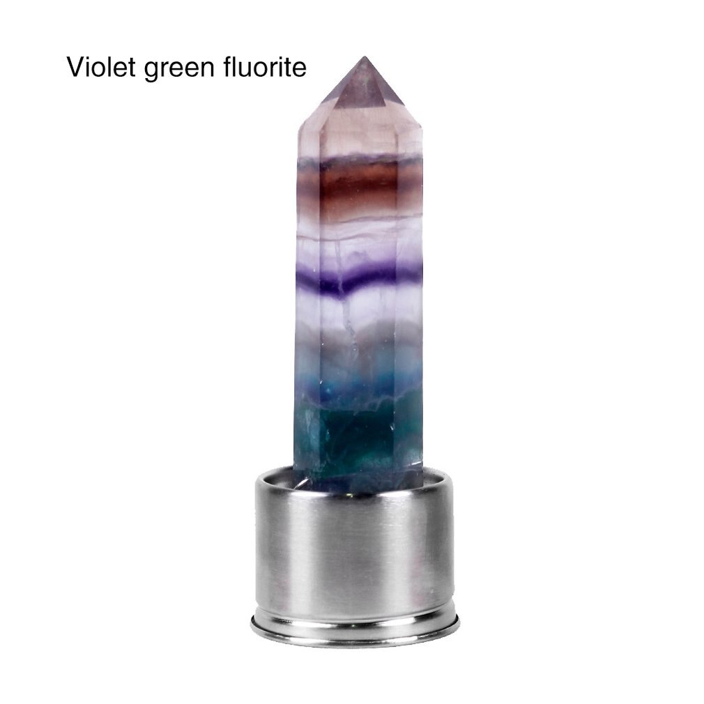 Gemstone Glass Water Bottle