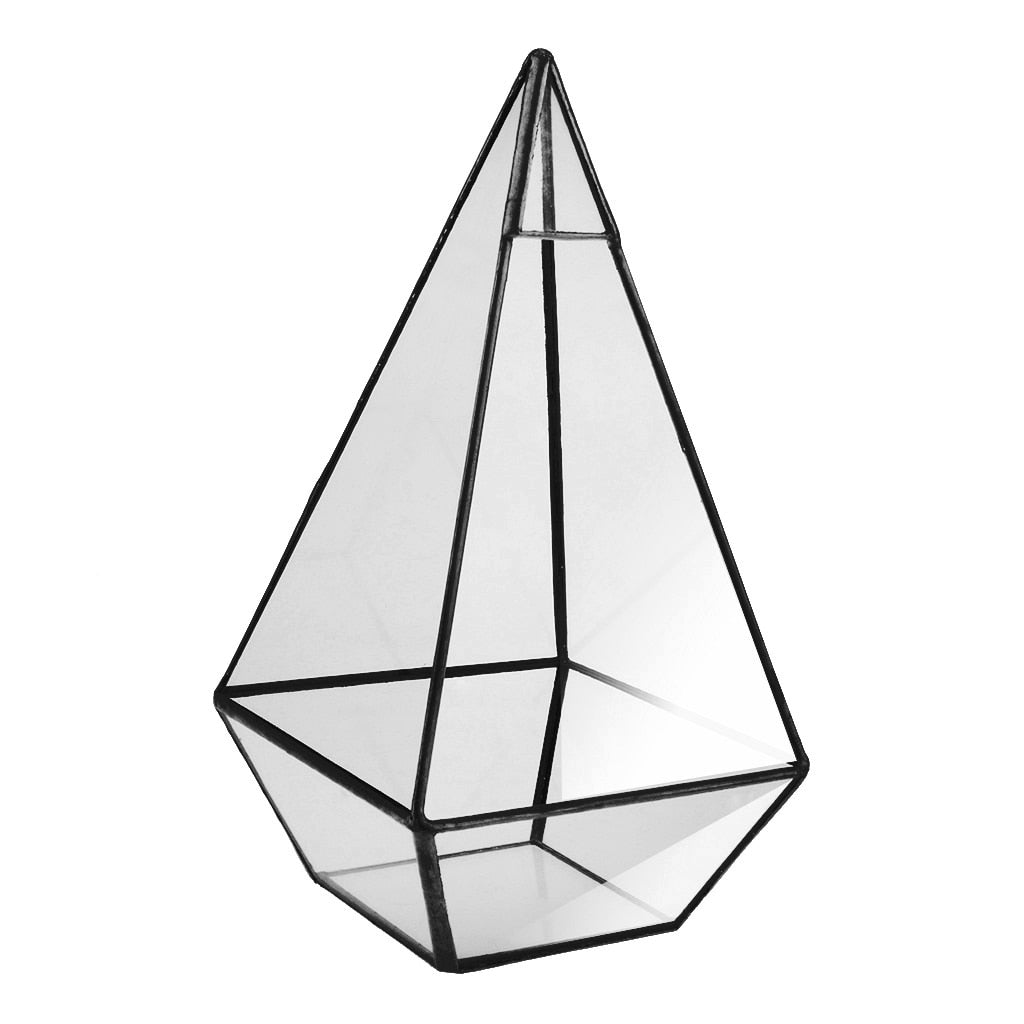 Pyramid Glass Terrarium